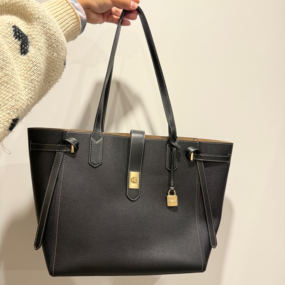 Michael kors Cassie tote bag Large Black pebbled leather